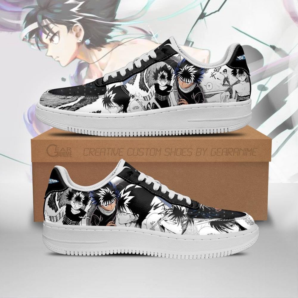 Hiei Custom Anime Low-Top Leather Sneakers