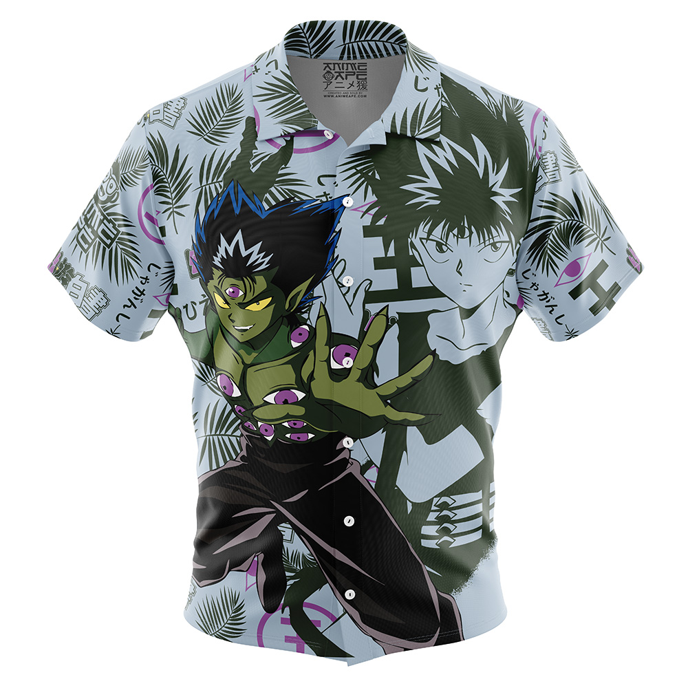 Hiei Yuyu Hakusho Button Up Hawaiian Shirt