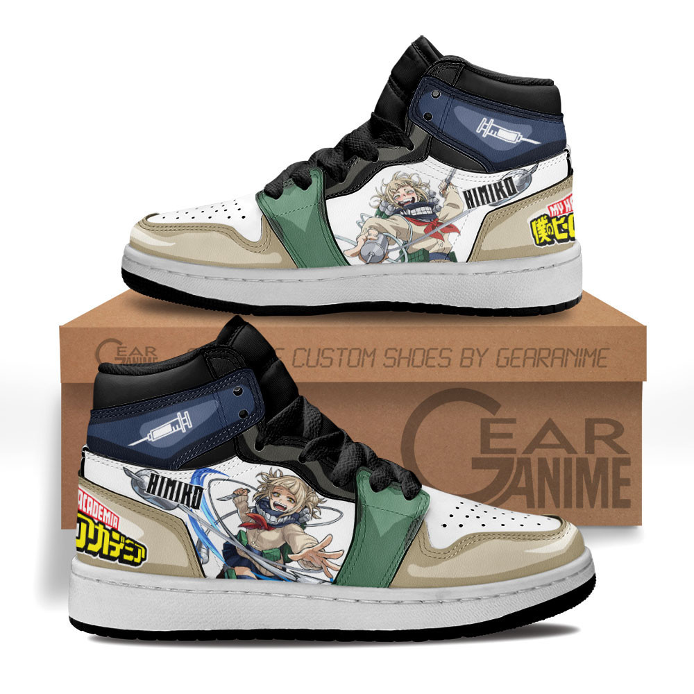 Himiko Toga Custom Anime Kids High-Top Leather Sneakers