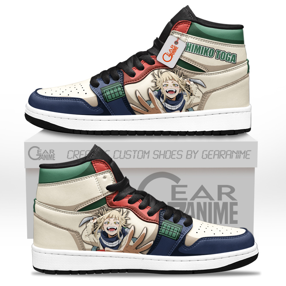 Himiko Toga High-Top Leather Sneakers Yakuza Toga Custom Name