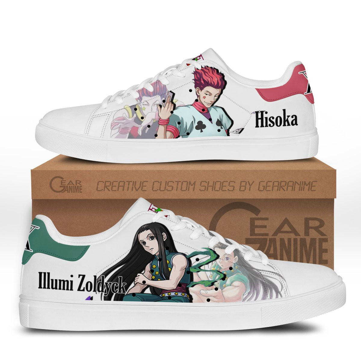 Hisoka and Illumi Custom Anime Classic Court Shoes