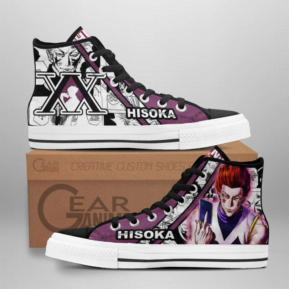 Hisoka Custom Anime High-Top Canvas Shoes TT2608