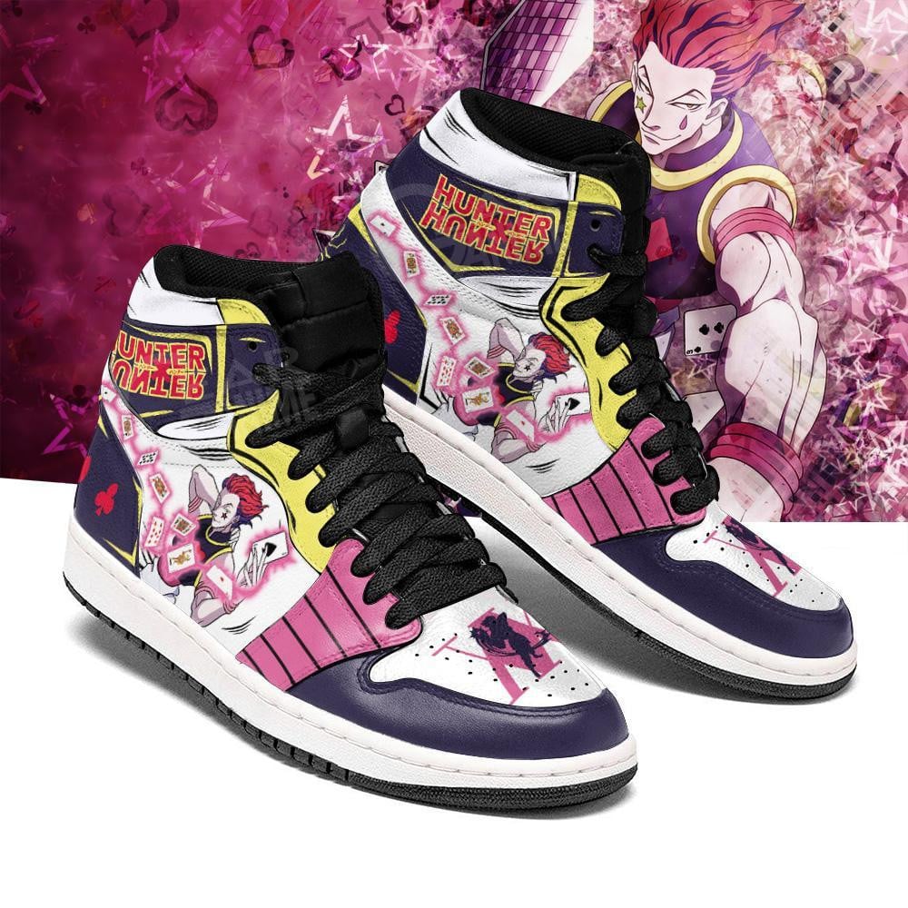 Hisoka Custom Anime High-Top Leather Sneakers Anime Shoes