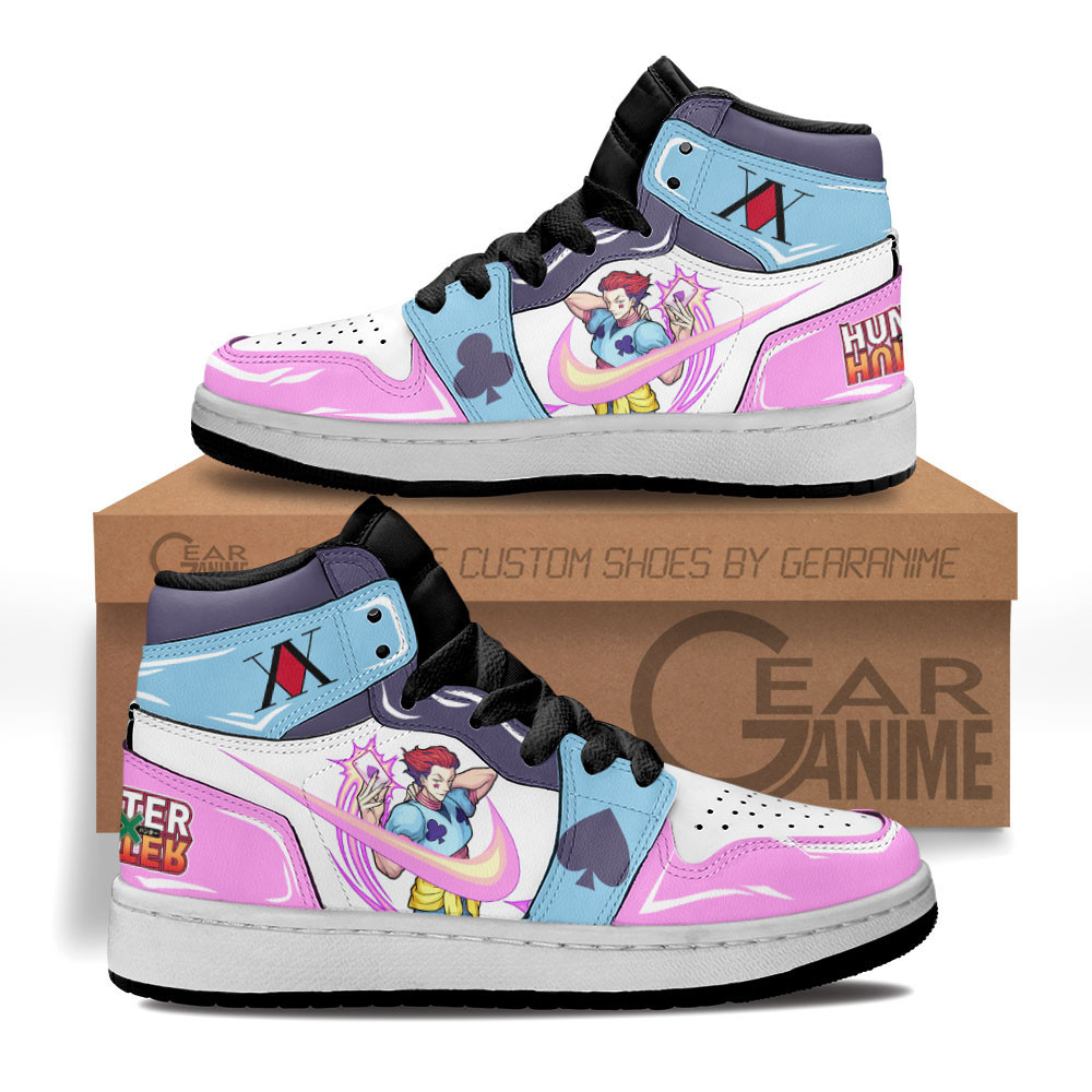 Hisoka Custom Anime Kids High-Top Leather Sneakers