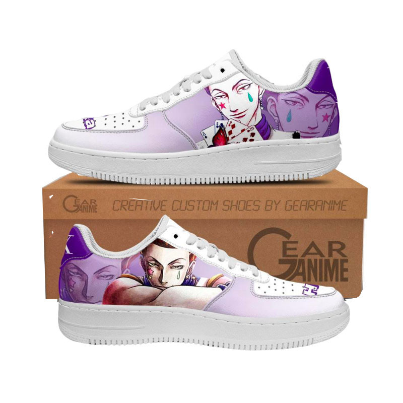 Hisoka Custom Anime Low-Top Leather Sneakers