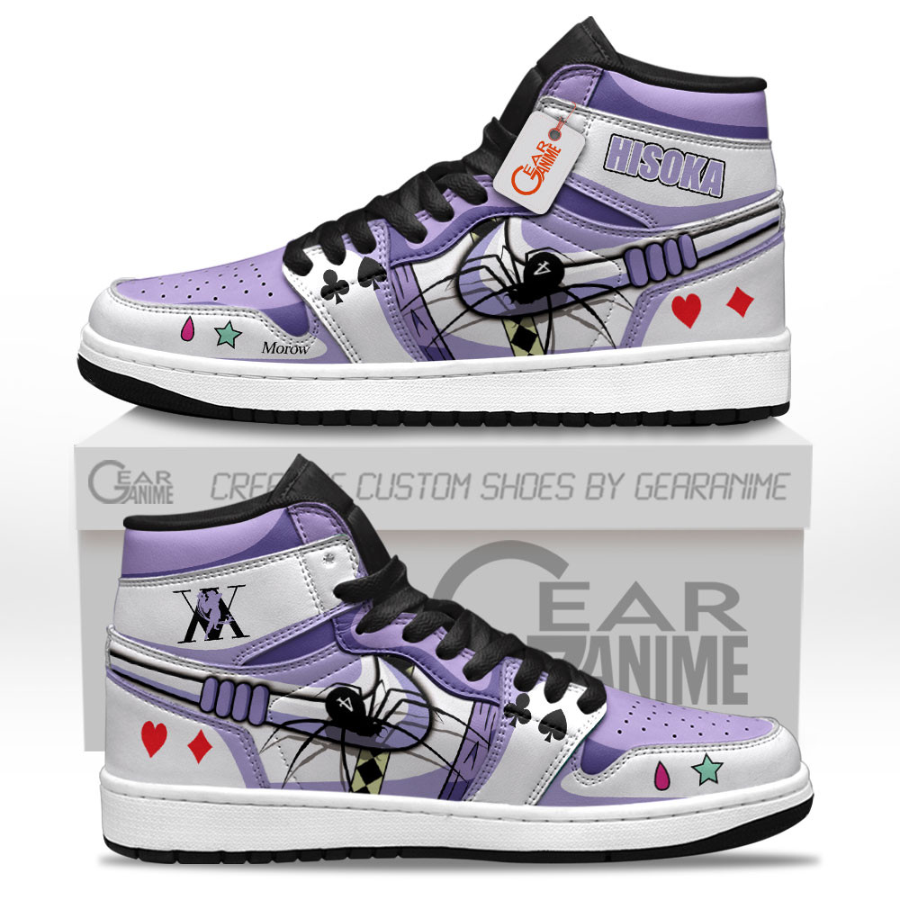 Hisoka High-Top Leather Sneakers Custom Name