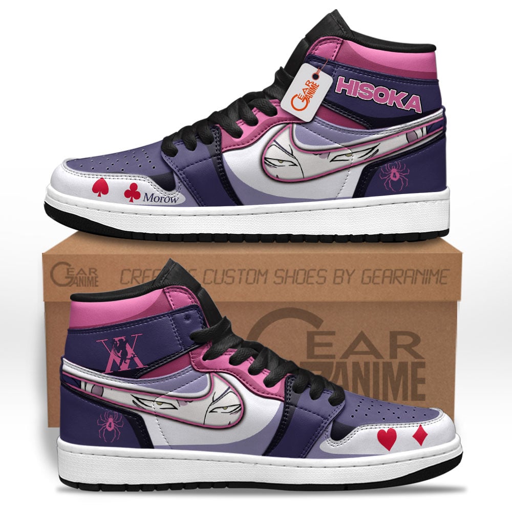 Hisoka High-Top Leather Sneakers Custom Name