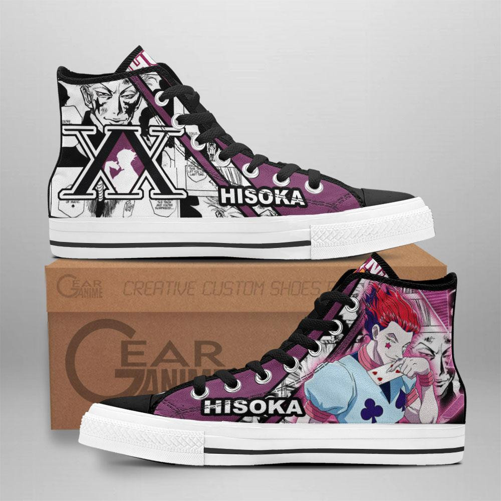 Hisoka Magician Custom Anime High-Top Canvas Shoes TT2608