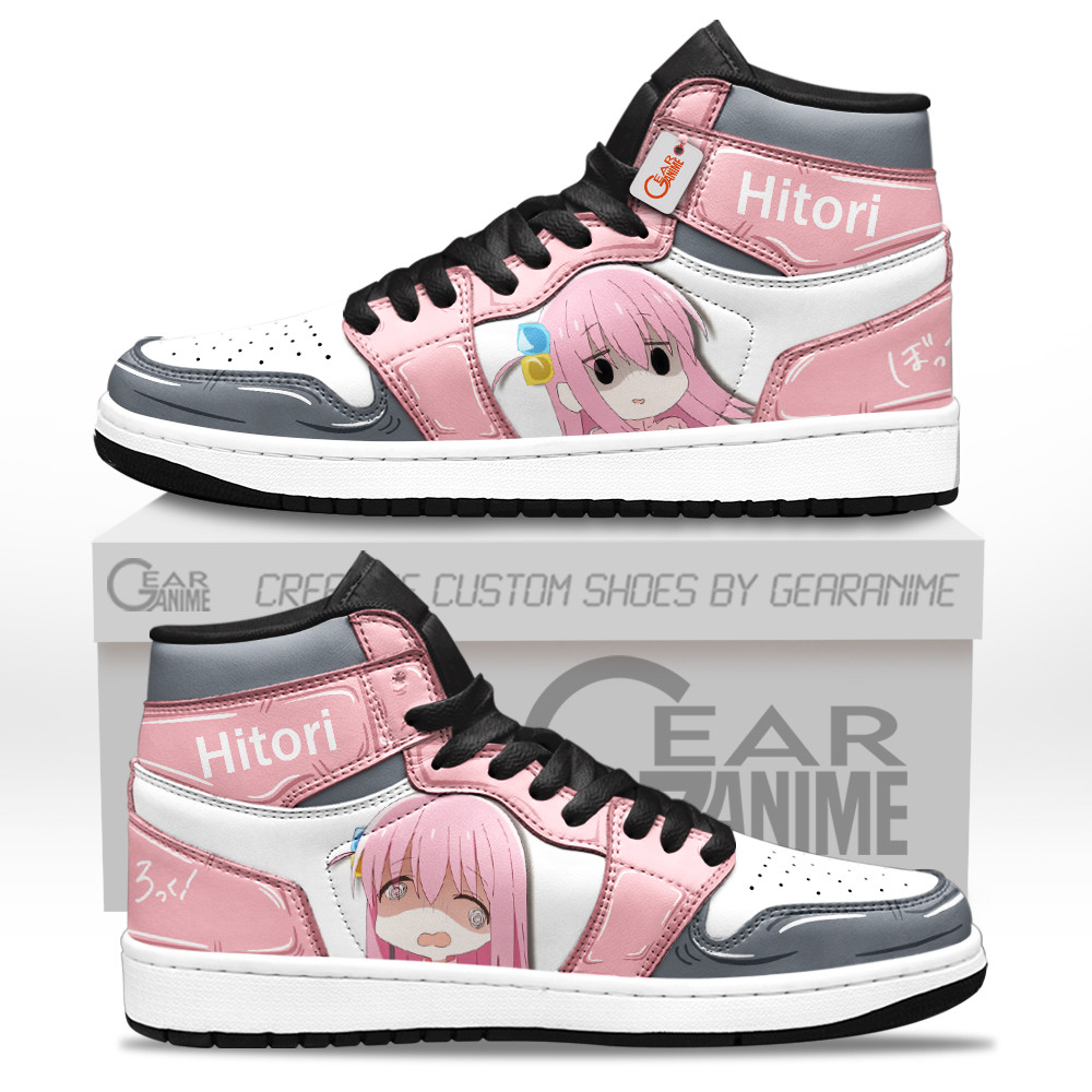 Hitori Gotoh Custom Anime High-Top Leather Sneakers