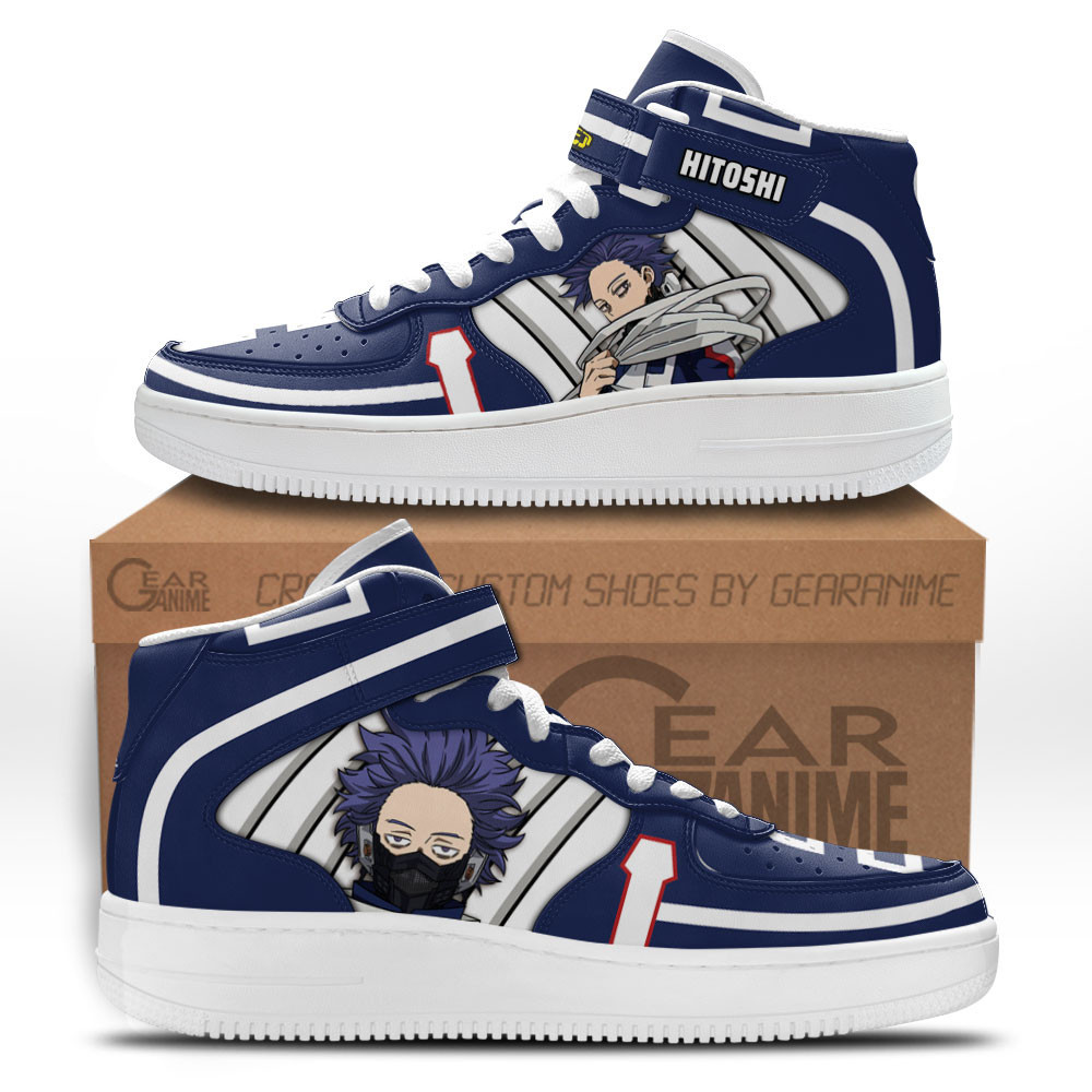 Hitoshi Shinso Custom Anime Mid-Top Leather Sneakers