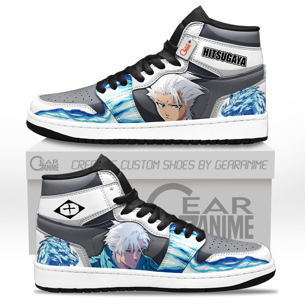 Hitsugaya Toshiro High-Top Leather Sneakers Custom Name