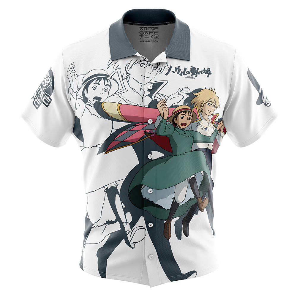 Howl’s Moving Castle Button Up Hawaiian Shirt