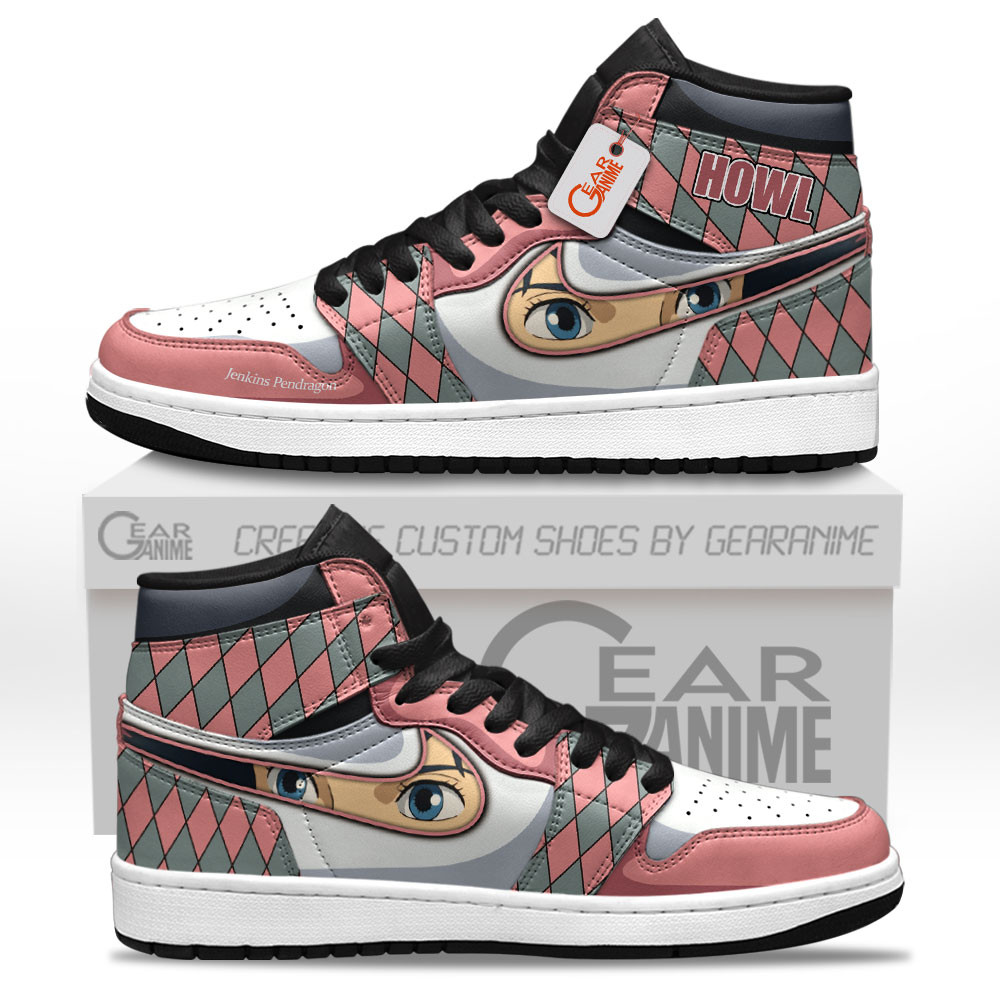 Howl High-Top Leather Sneakers Custom Name