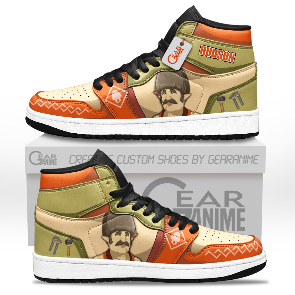 Hudson Custom Gaming High-Top Leather Sneakers Zelda Personalized