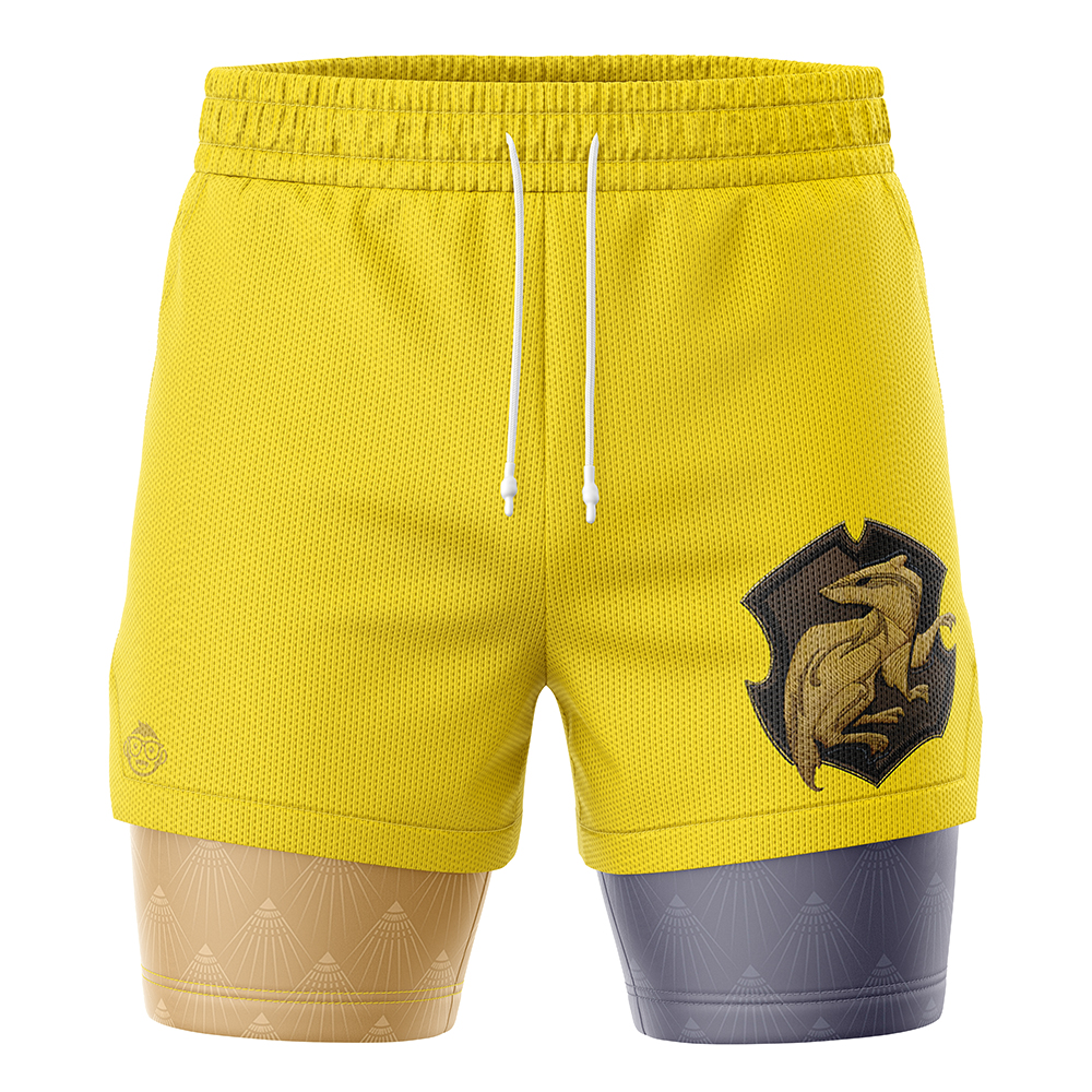 Hufflepuff Hogwarts Legacy Harry Potter 2-in-1 Performance Shorts