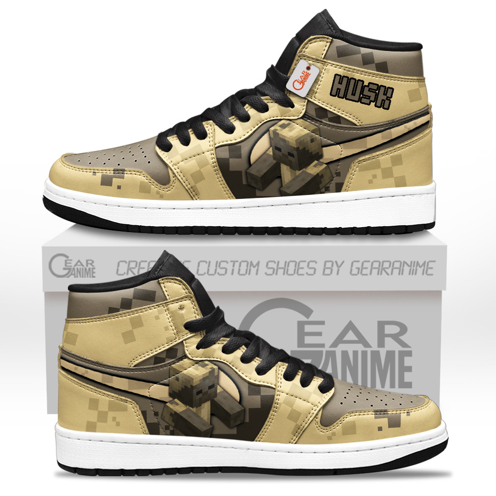 Husk Custom Gaming High-Top Leather Sneakers Personalized Games Edition
