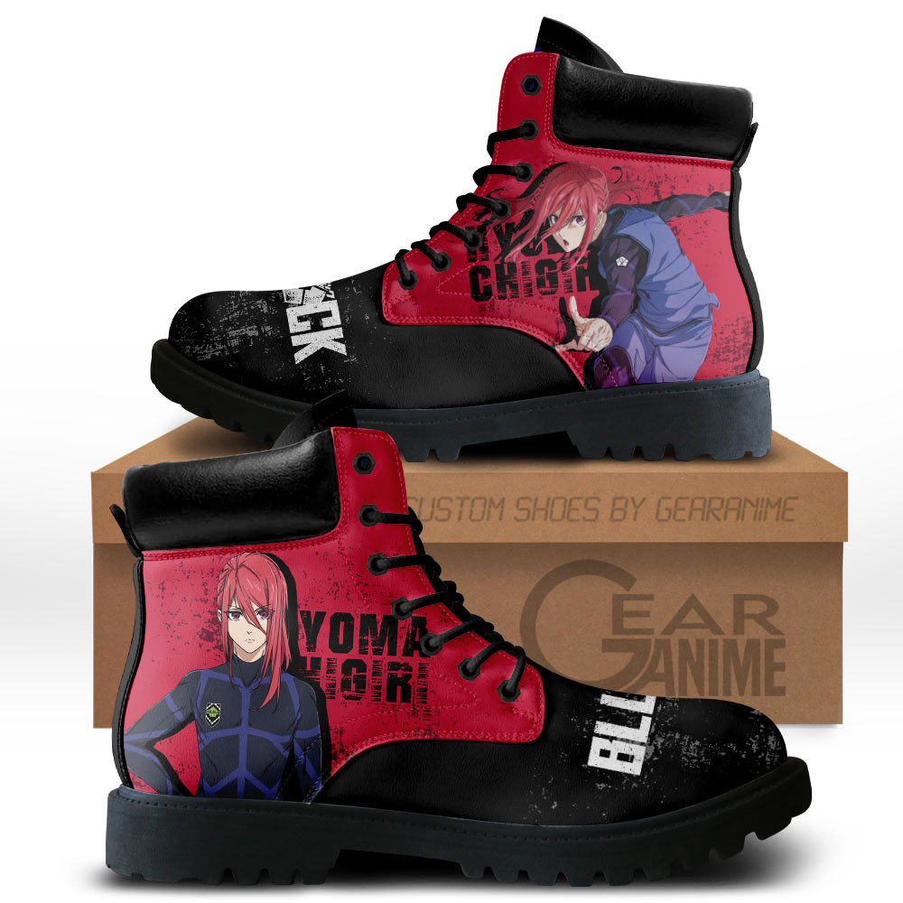 Hyoma Chigiri Custom Anime Combat Boots MV2111
