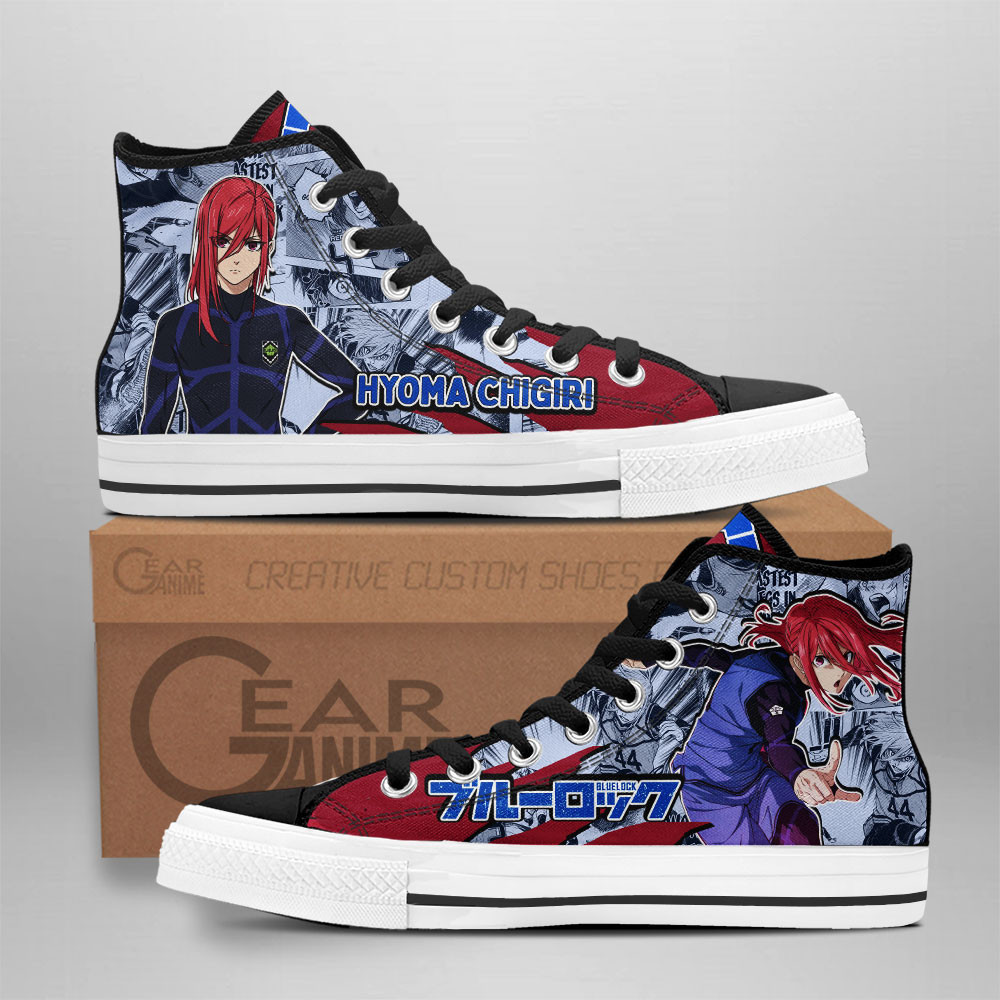 Hyoma Chigiri Custom Anime High-Top Canvas Shoes