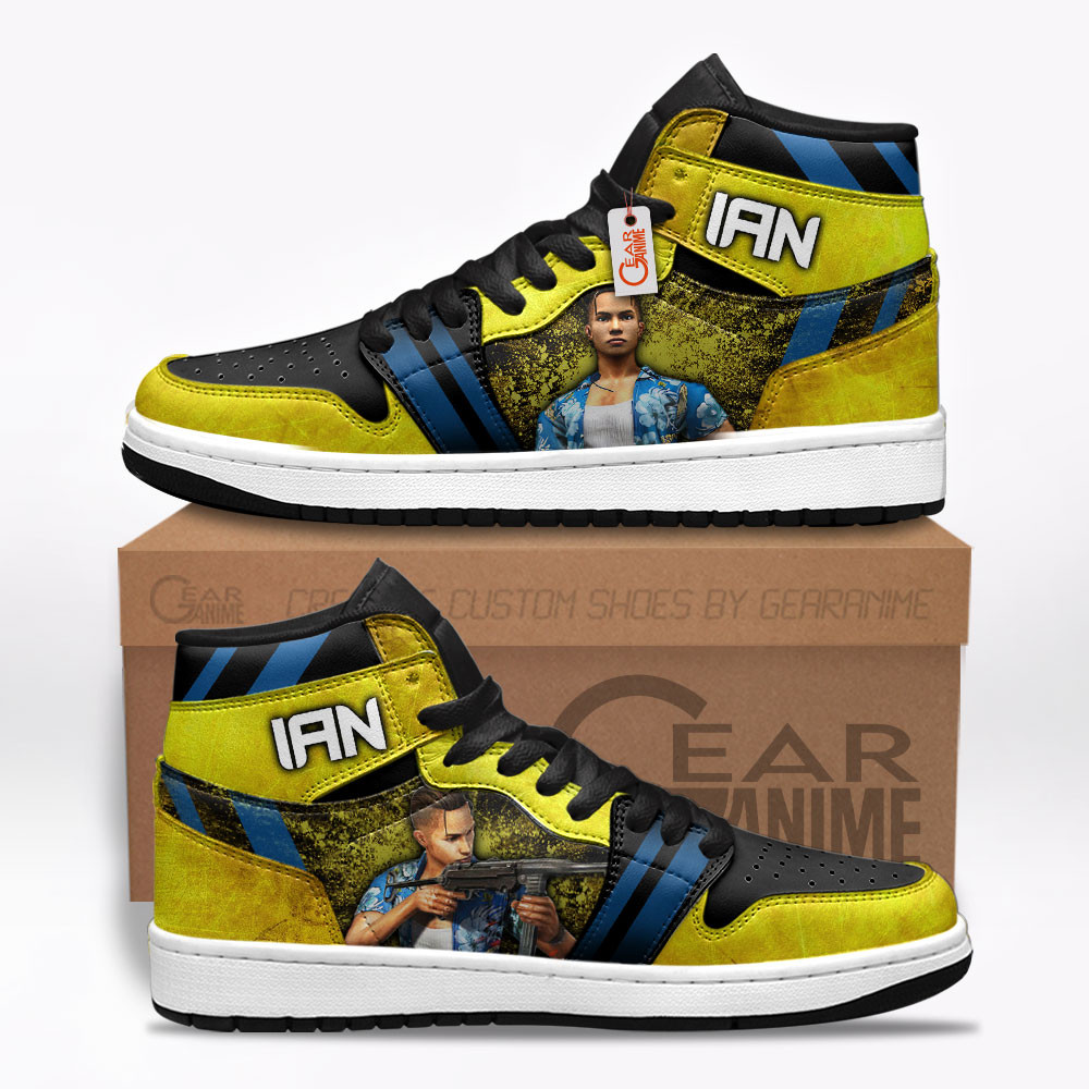 Ian Custom Gaming High-Top Leather Sneakers Game C.S Skins