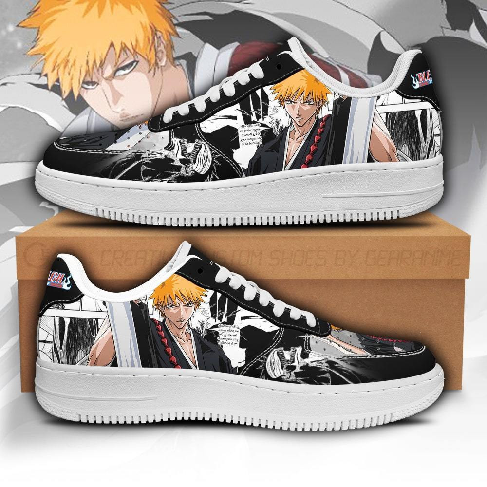 Ichigo Bleach Custom Anime Low-Top Leather Sneakers