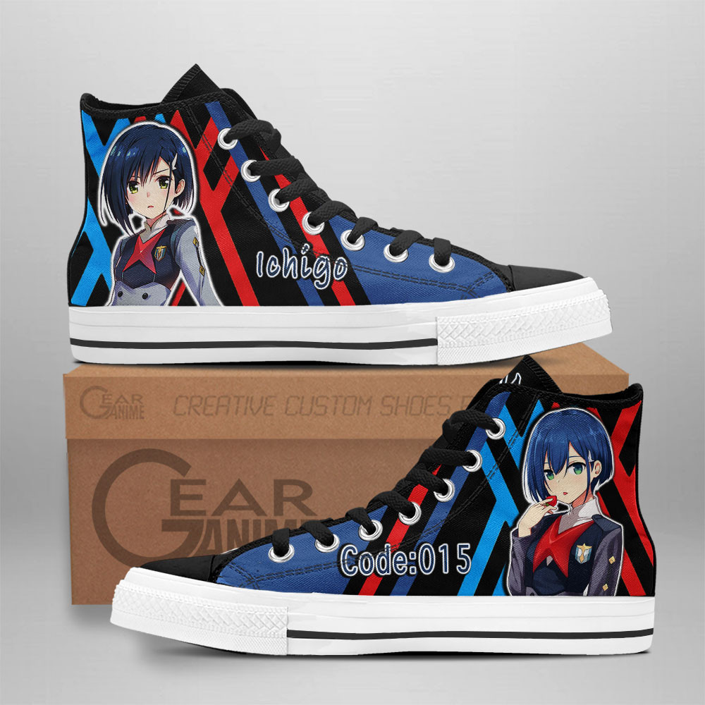 Ichigo Custom Anime High-Top Canvas Shoes
