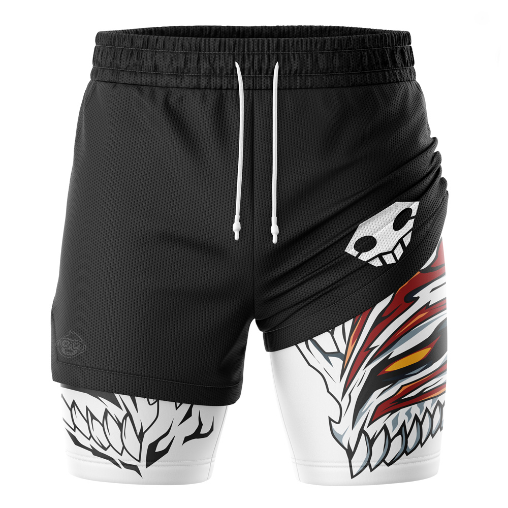 Ichigo Hallow Mask V2 Bleach 2-in-1 Performance Shorts