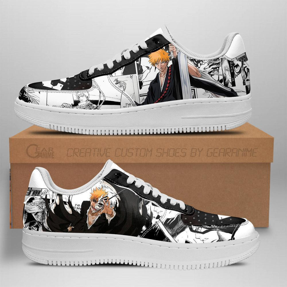 Ichigo Hollow Custom Anime Low-Top Leather Sneakers