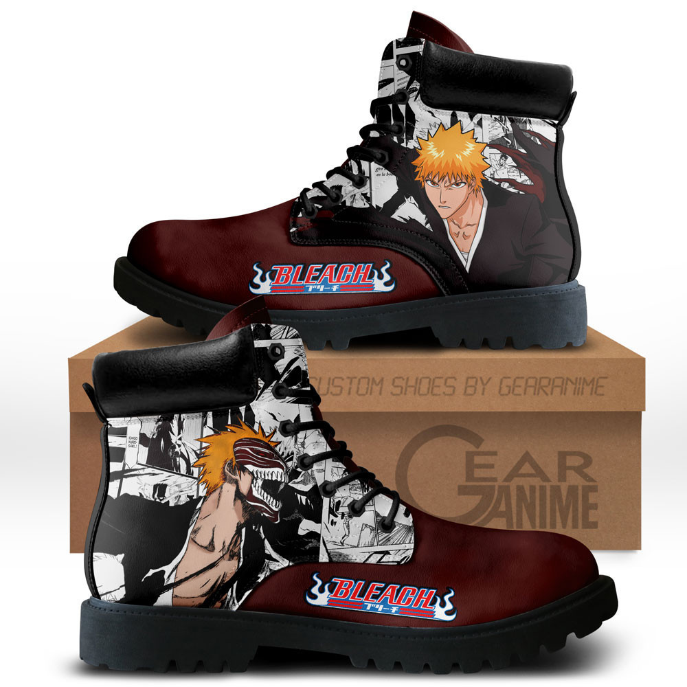Ichigo Kurosaki Custom Anime Combat Boots NTT071
