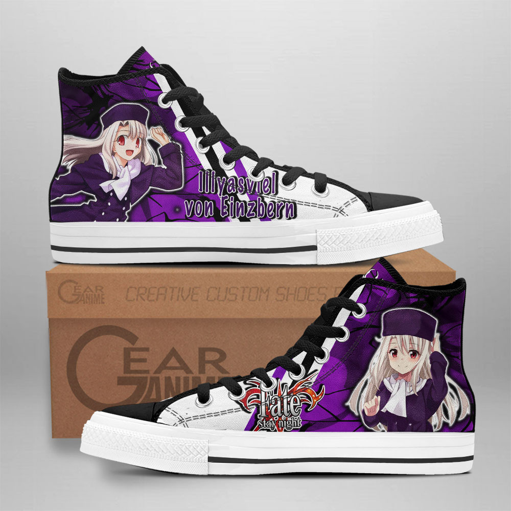 Illyasviel von Einzbern Custom Anime High-Top Canvas Shoes