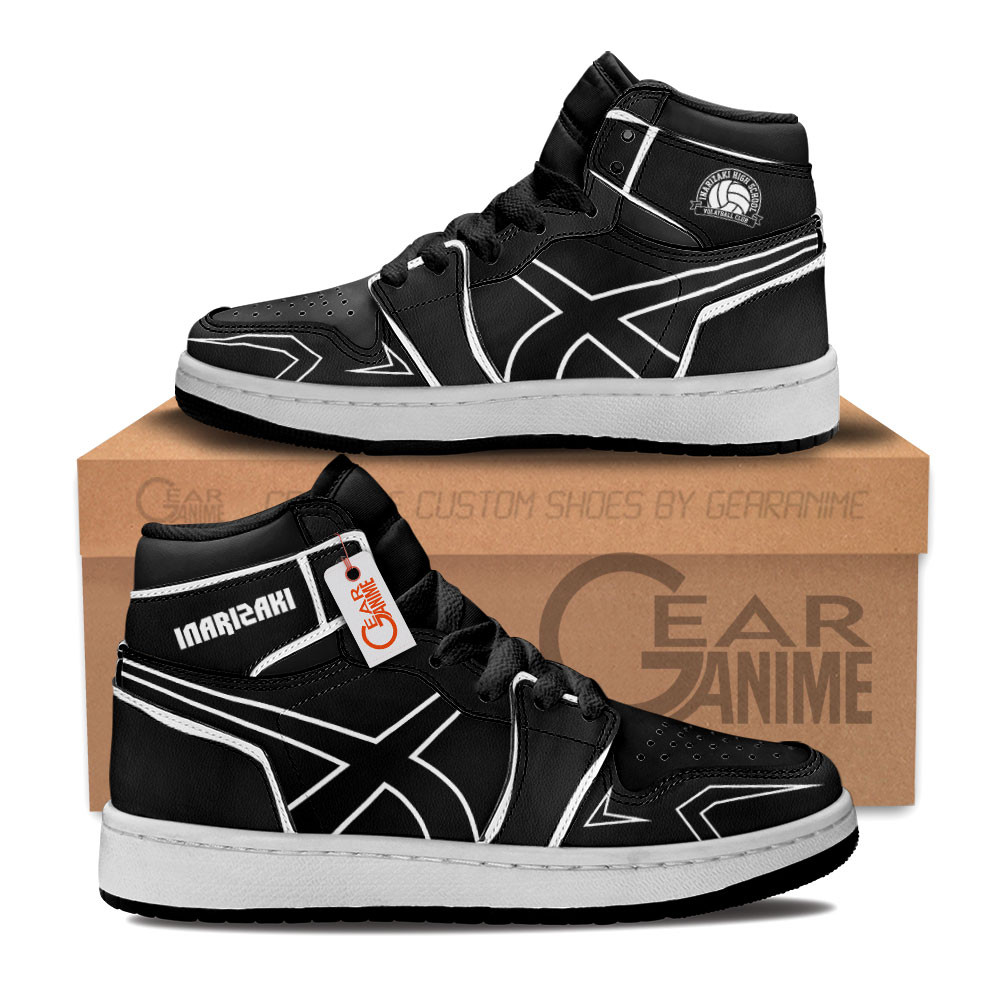Inarizaki High Custom Anime Kids High-Top Leather Sneakers Personalized