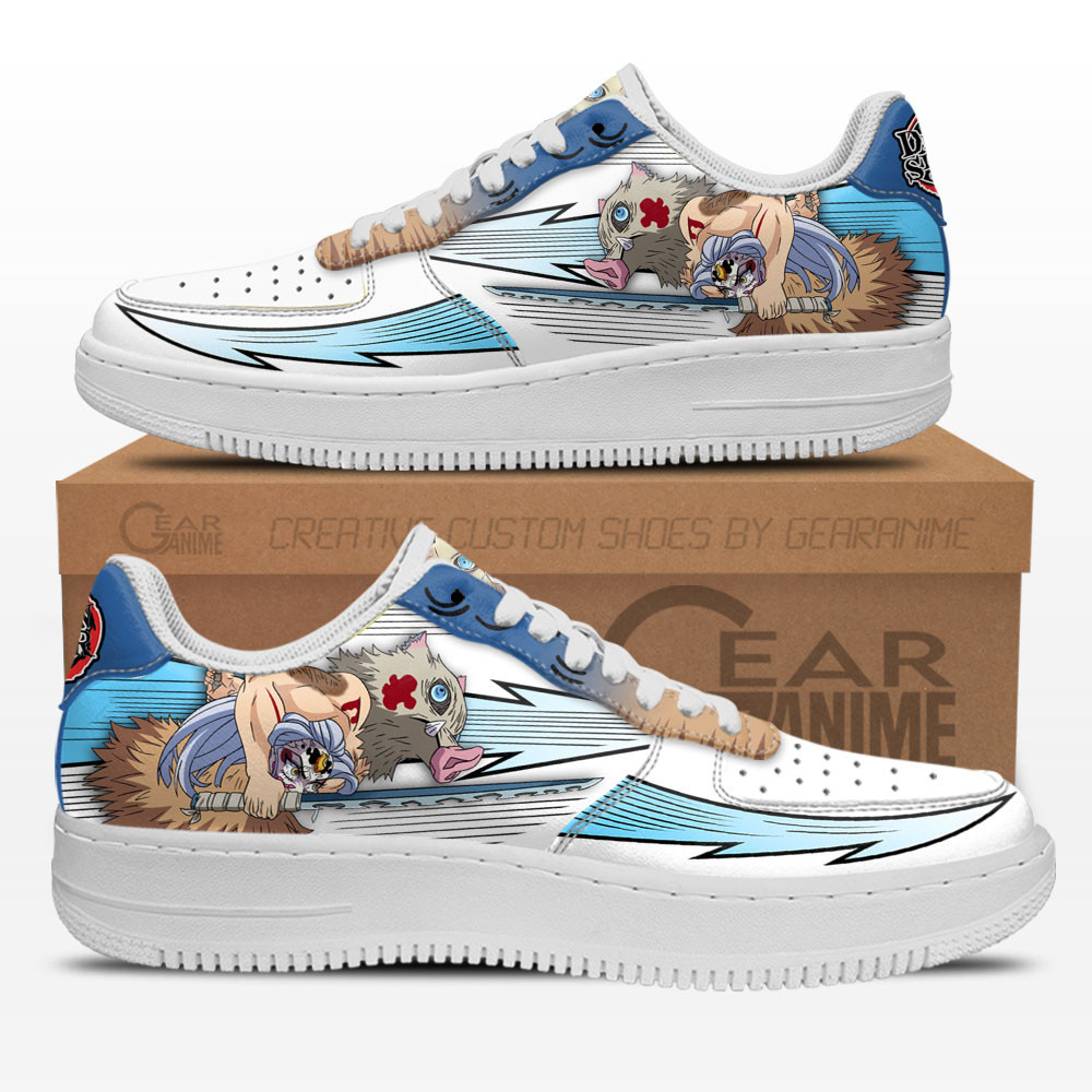 Inosuke Custom Anime Low-Top Leather Sneakers