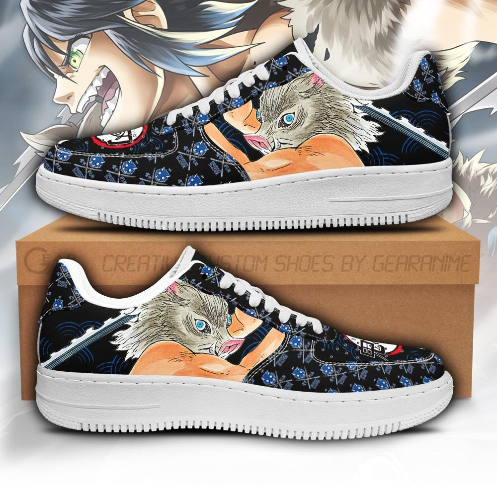 Inosuke Custom Anime Low-Top Leather Sneakers