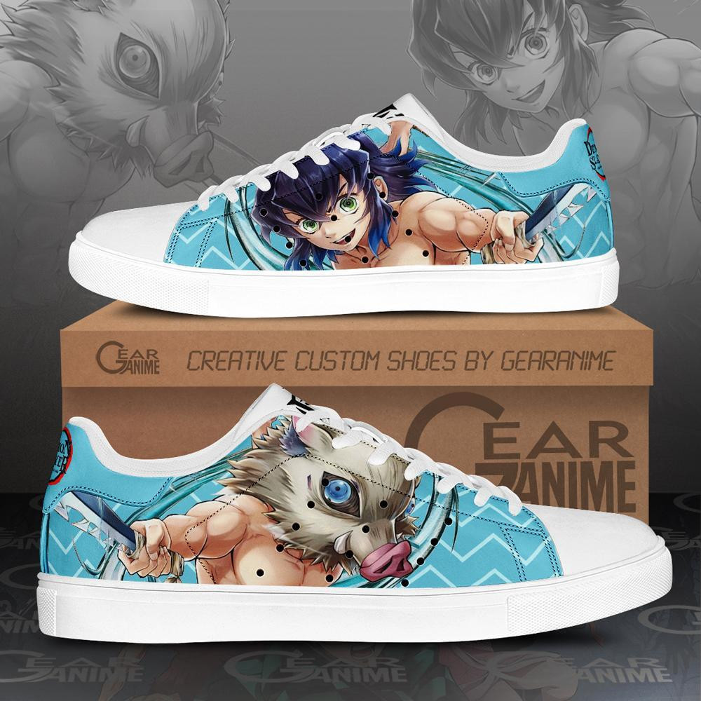 Inosuke Hashibira Custom Anime Classic Court Shoes