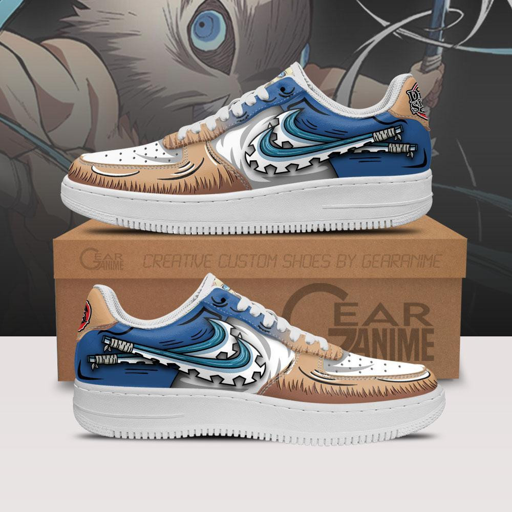 Inosuke's Blade Custom Anime Low-Top Leather Sneakers