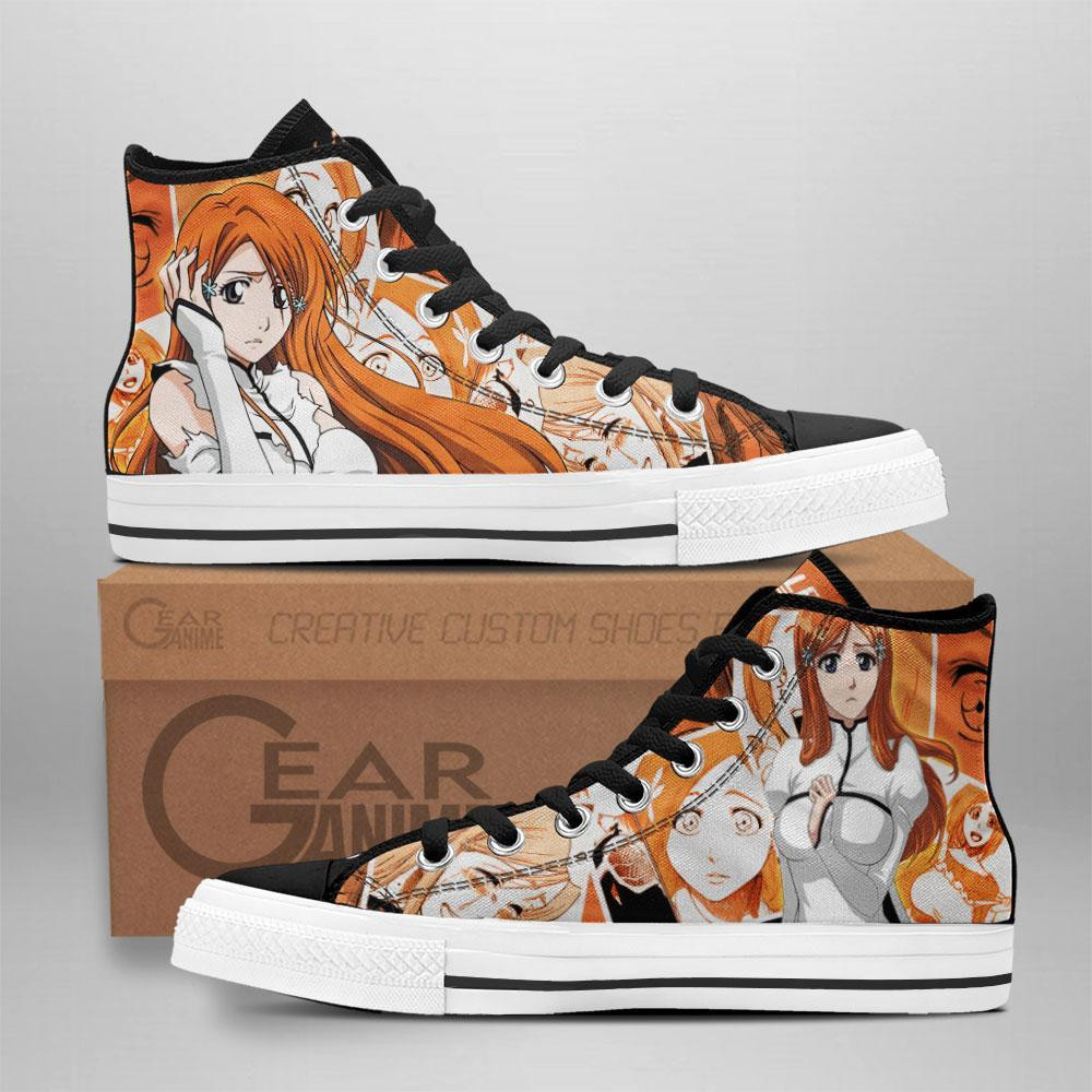 Inoue Orihime Custom Anime High-Top Canvas Shoes TT0409
