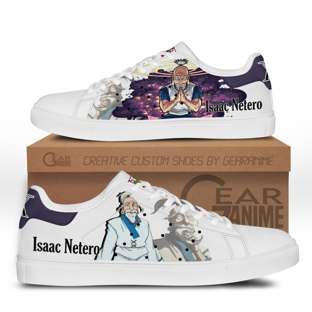 Isaac Netero Custom Anime Classic Court Shoes