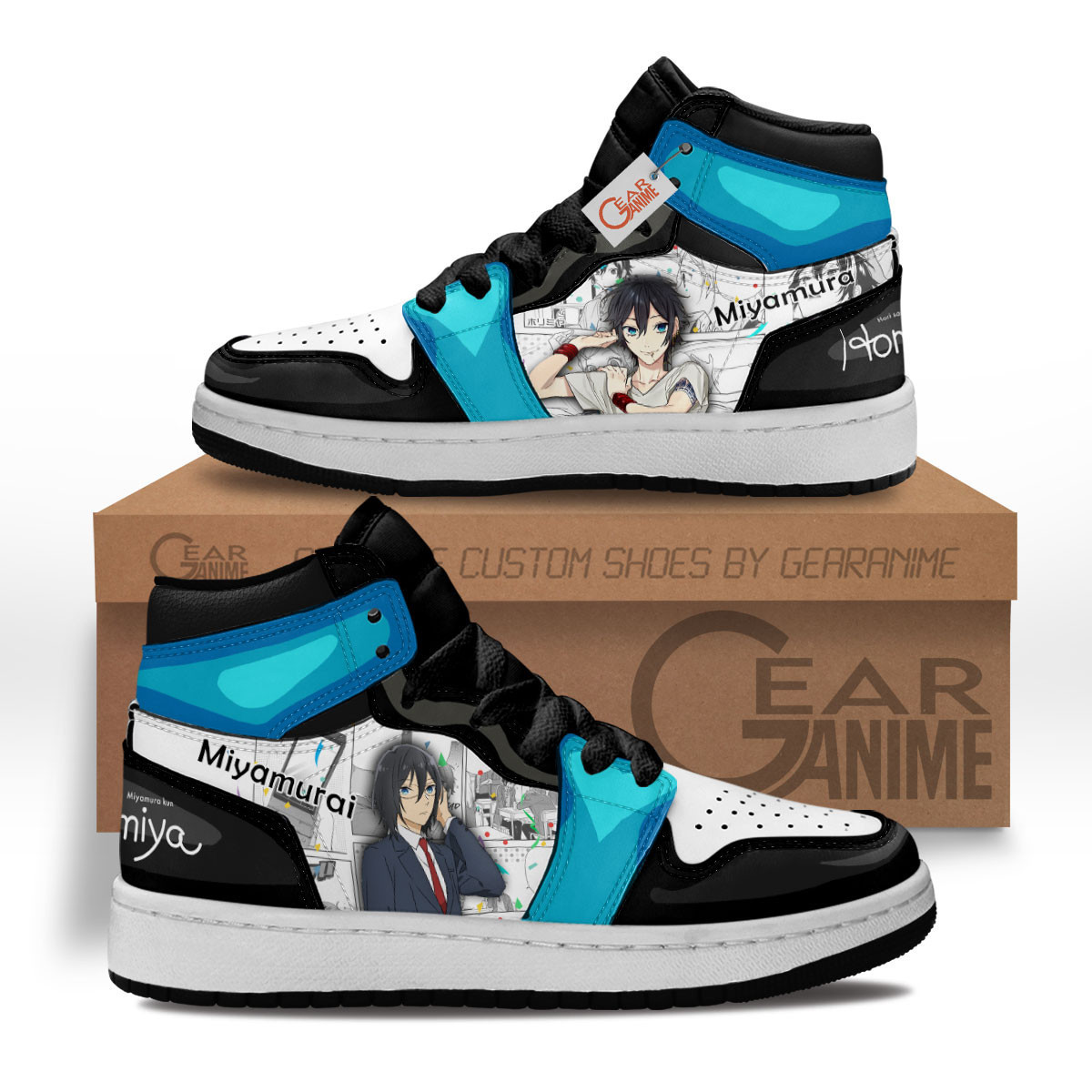 Izumi Miyamura Custom Anime Kids High-Top Leather Sneakers Horimiya Shoes MV2002