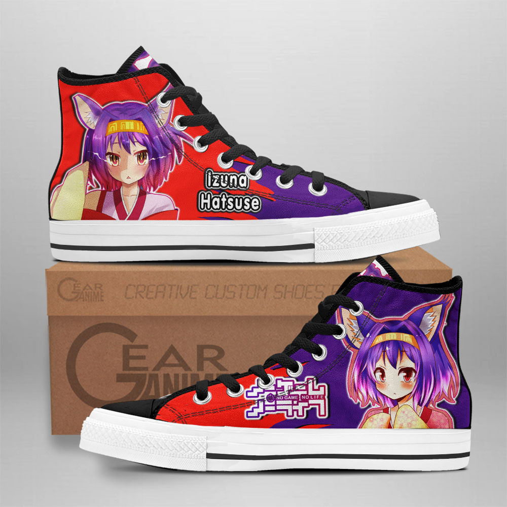 Izuna Hatsuse Custom Anime High-Top Canvas Shoes NTT091