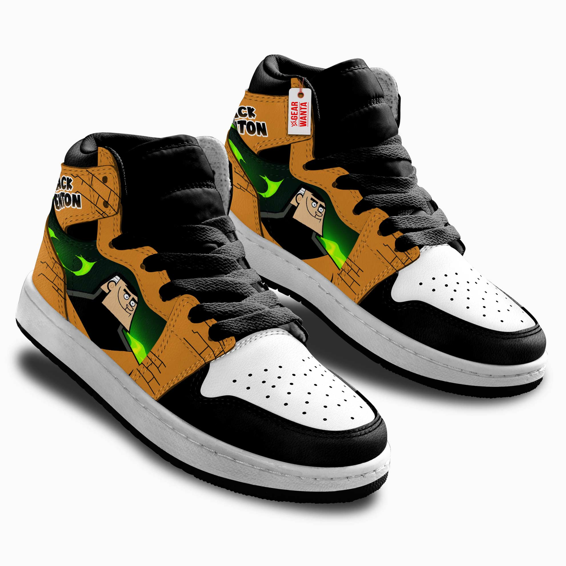 Jack Fenton Kids High-Top Leather Sneakers