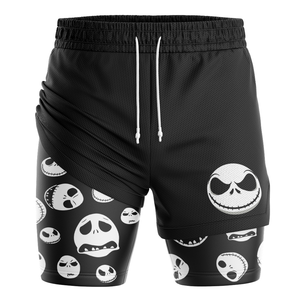Jack Skellington V2 The Night Before Christmas 2-in-1 Performance Shorts