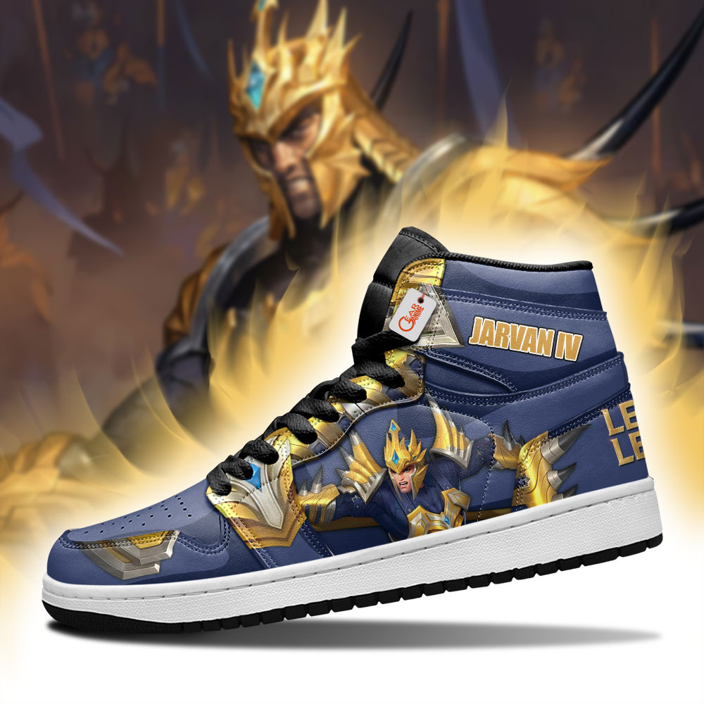 Jarvan IV Custom Gaming High-Top Leather Sneakers LOL Custom Name