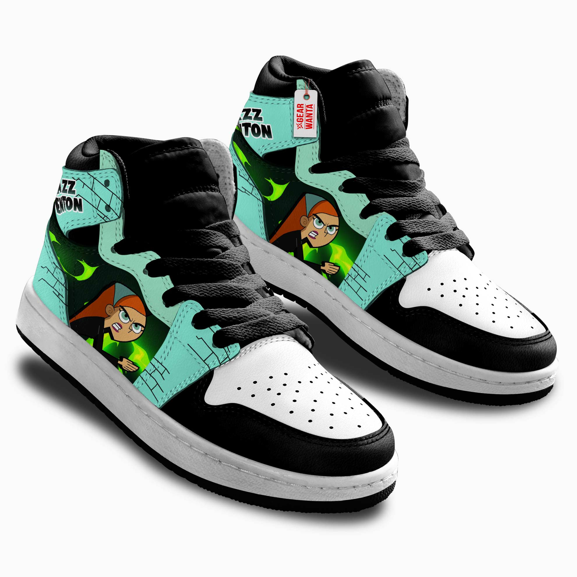 Jazz Fenton Kids High-Top Leather Sneakers