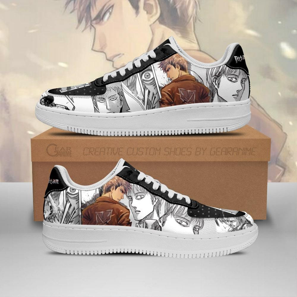 Jean Kirstein Custom Anime Low-Top Leather Sneakers