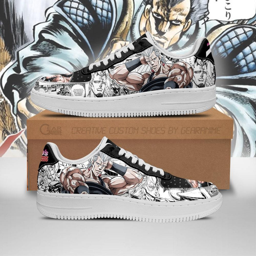 Jean Pierre Polnareff Custom Anime Low-Top Leather Sneakers