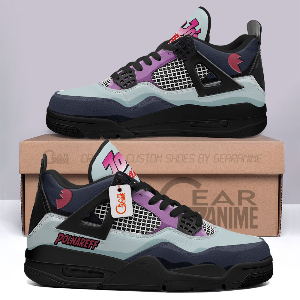 Jean Pierre Polnareff Retro 4 Leather Sneakers Custom Name