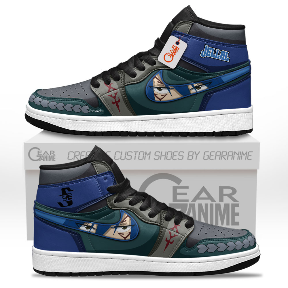 Jellal Fernandes High-Top Leather Sneakers Custom Name
