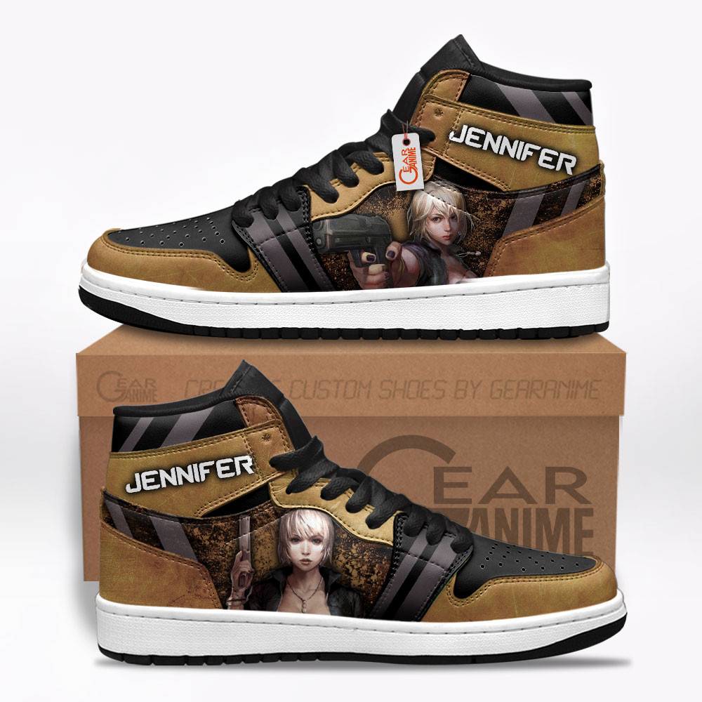 Jennifer Custom Gaming High-Top Leather Sneakers Game C.S Skins