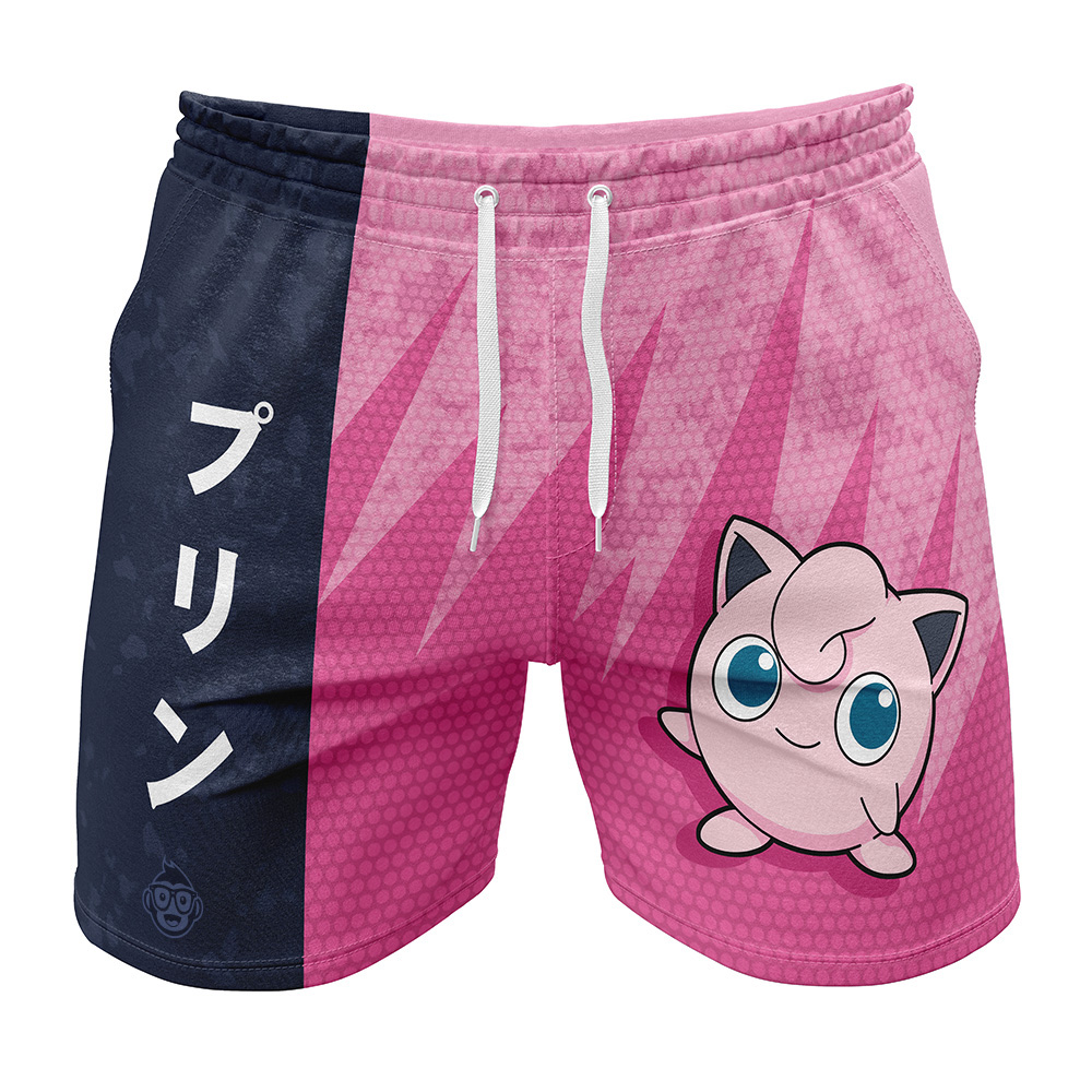 Jigglypuff Classic Pokemon Gym Shorts
