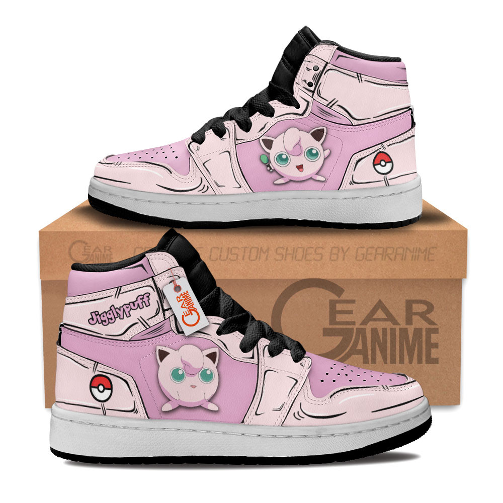 Jigglypuff J1s Kids Shoes Custom Name