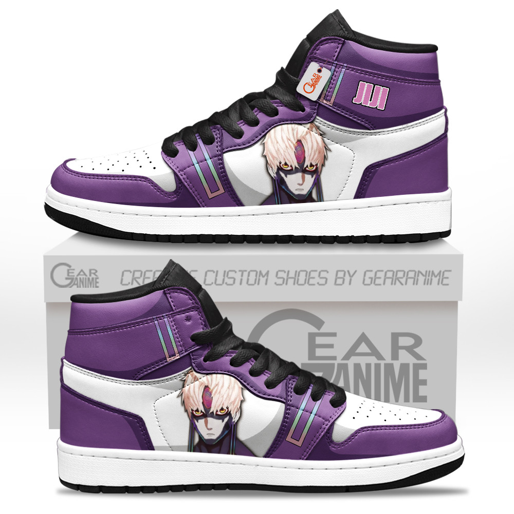 Jiji Evil Eye High-Top Leather Sneakers Custom Name